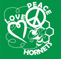 Heart, Peace Sign, and Hornet